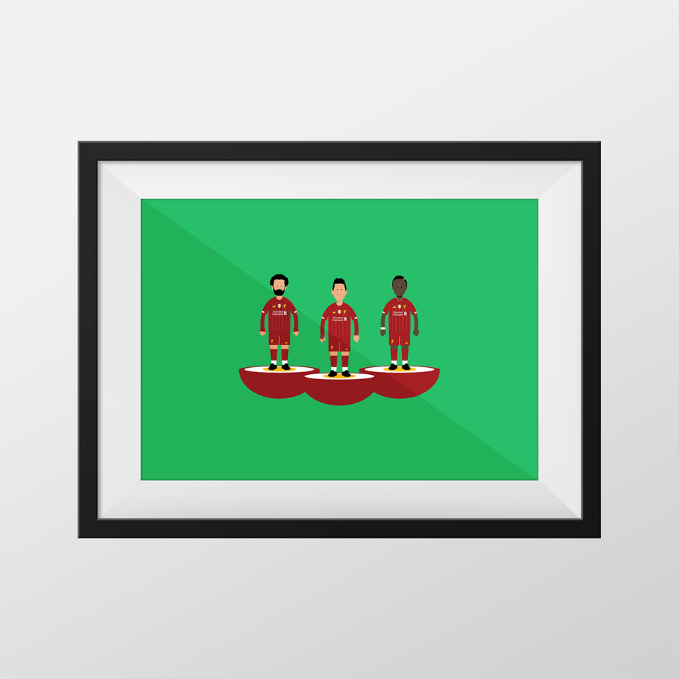 Liverpool Front Three 19-20 Print