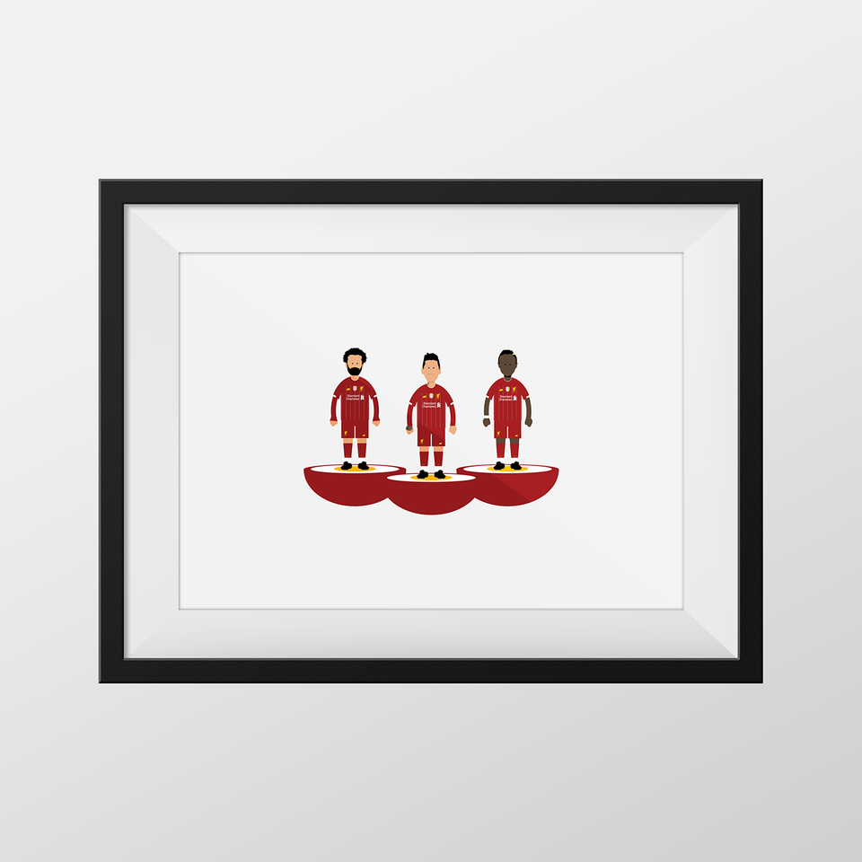Liverpool Front Three 19-20 Print
